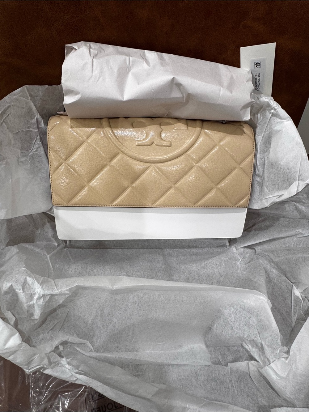 New Tory Burch Fleming Convertible Firm Leather Shoulder Bag